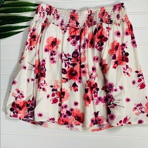 🌸Garage floral mink skirt